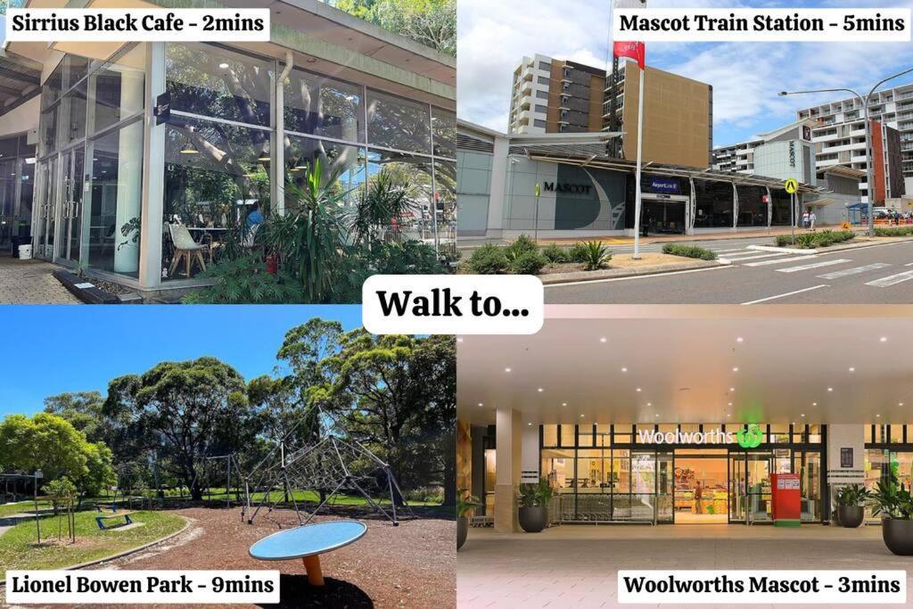 16m Stylish 2 Bedroom Abnb In Mascot, 2 Free Parking Sydney
